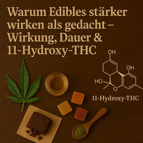 Warum Edibles stärker wirken als gedacht – Wirkung, Dauer & 11-Hydroxy-THC