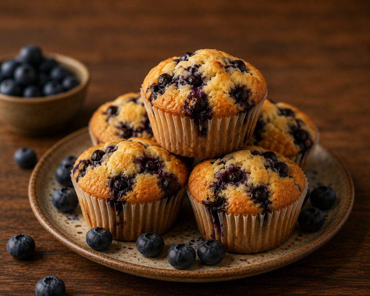 Blueberry Muffins mit Cannabis Butter