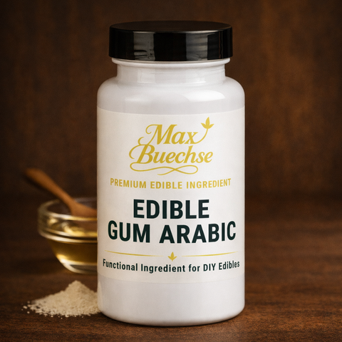Edible Gum Arabic – Gummi Arabicum (Bindemittel) für Edibles – Für Gummies & Candys, mehr “Biss” und Stabilität (100 g)
