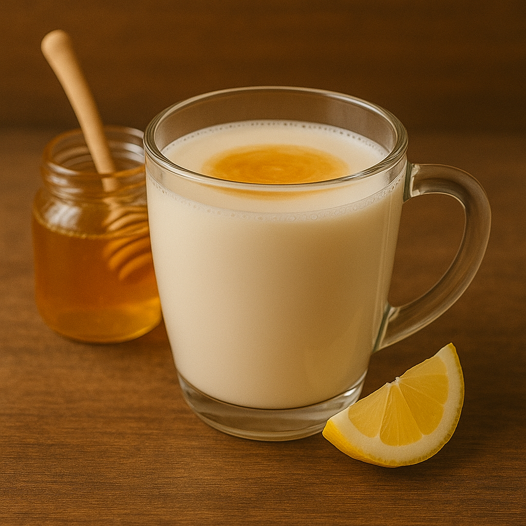 Heiße Milch mit Cannabis Honig