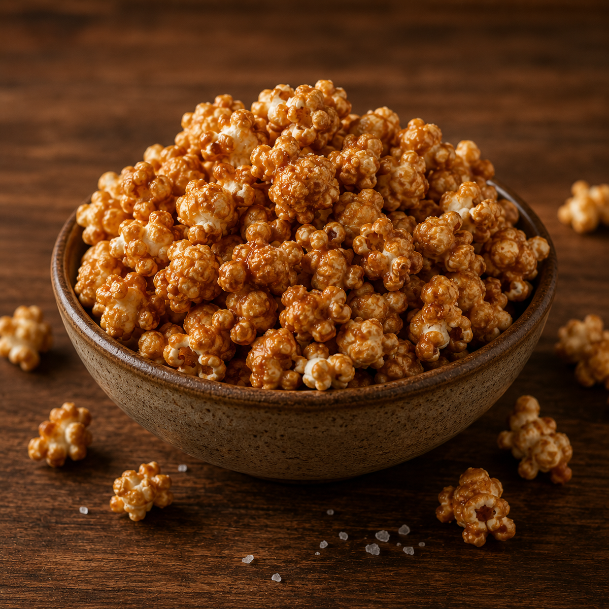 Karamell-Popcorn mit Cannabis Butter