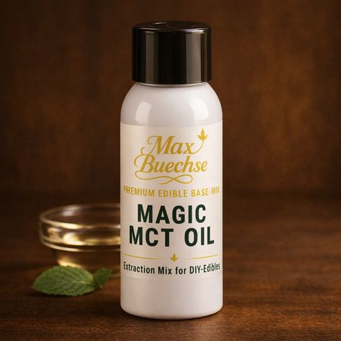 Magic MCT Oil – Edible Extraktionsbasis für neutrales THC-Öl – Perfekt für Gummies, Bonbons & ähnliche Candys (100 ml)
