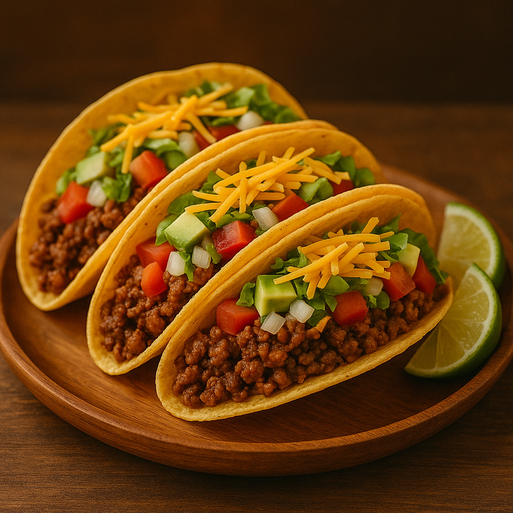 Ground Beef Tacos mit Cannabis Speiseöl